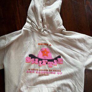 Bug girl 200 Swiftie tan and pink hoodie #hoodie size small